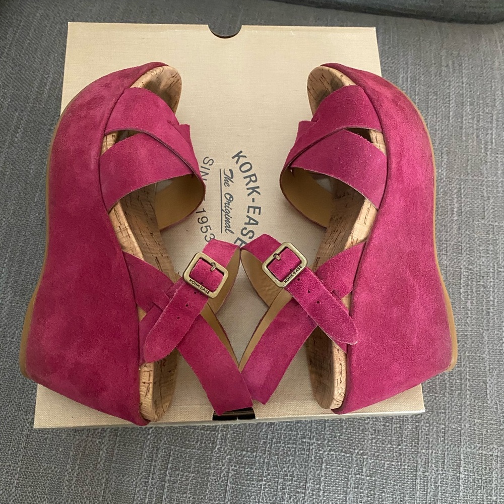 Kork Ease Ava 2.0 Platform Wedge Sandal Sz 38